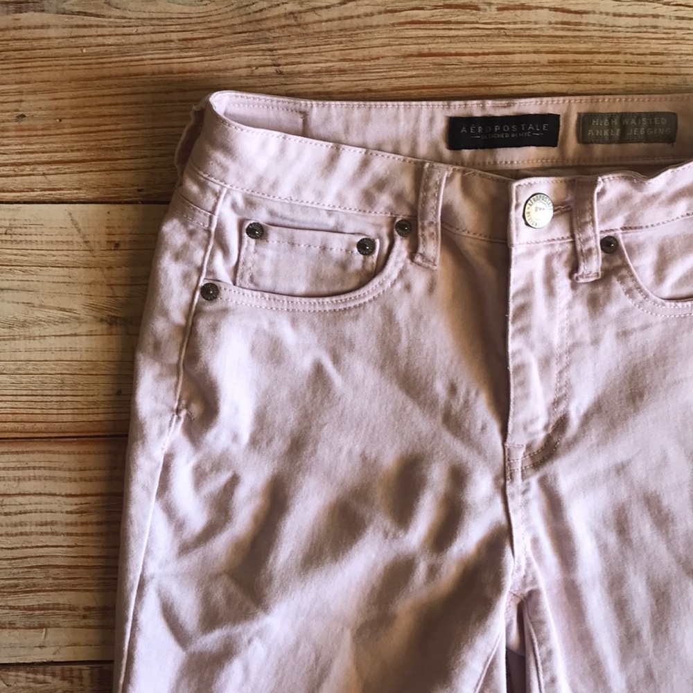 Pant, stretch, pink, high waisted